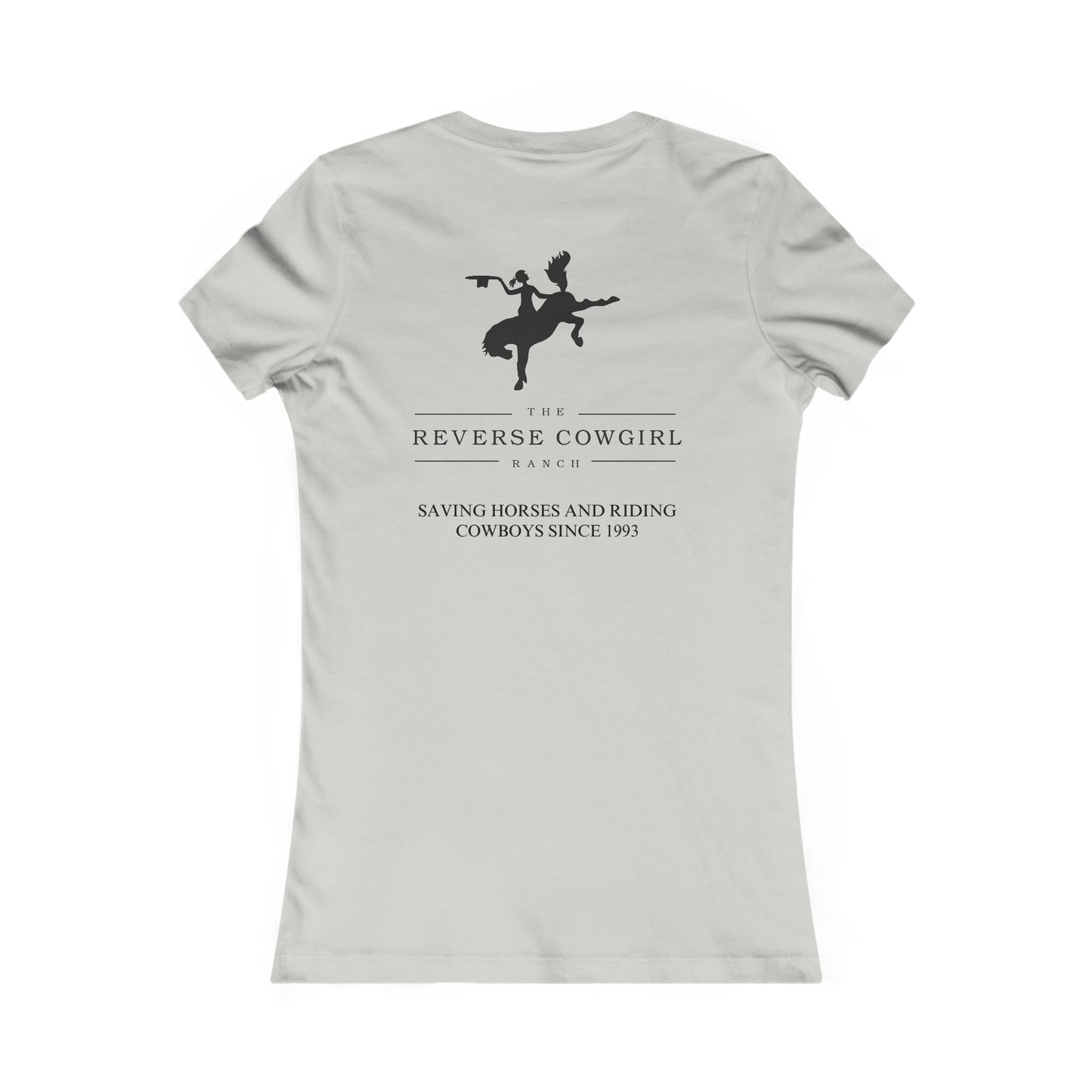 Reverse Cowgirl Graphic Tee for Women - Save A Horse