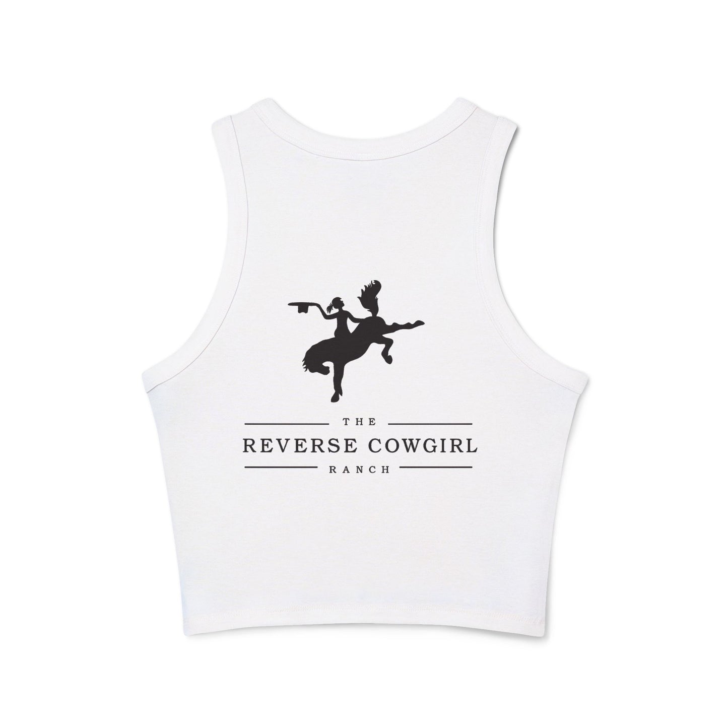 The Reverse Cowgirl Racer Tank Top - Women's Micro Rib Style