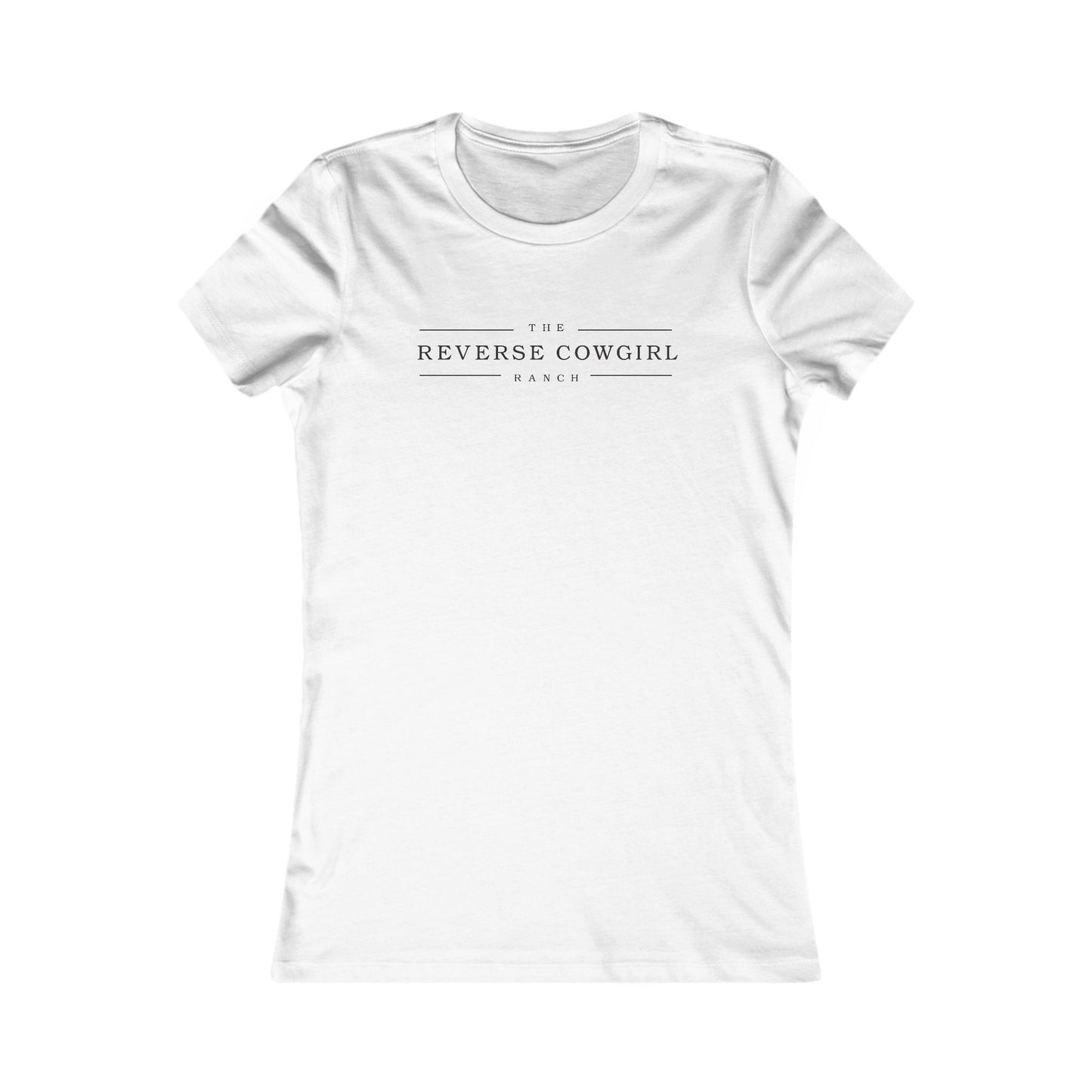 Reverse Cowgirl Graphic Tee for Women - Text Front