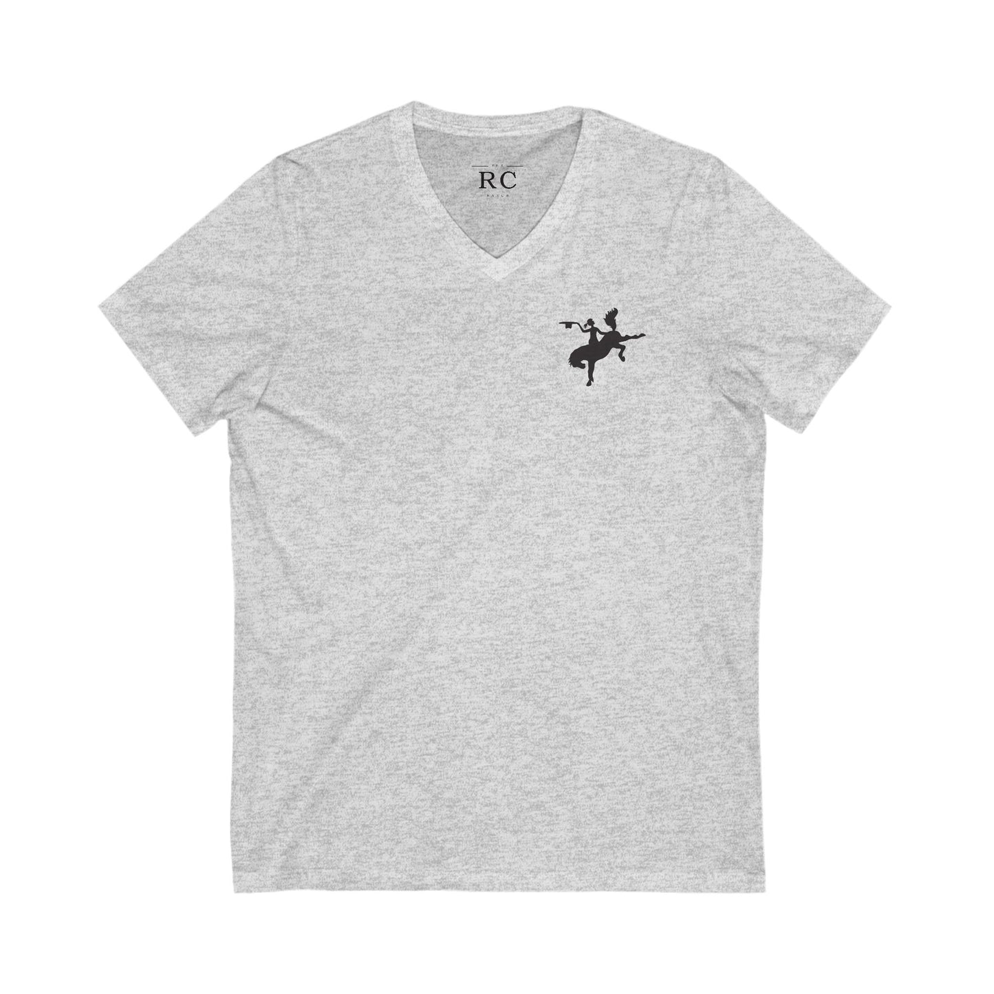 Reverse Cowgirl Ranch V-Neck Tee - Men's Bella 3005