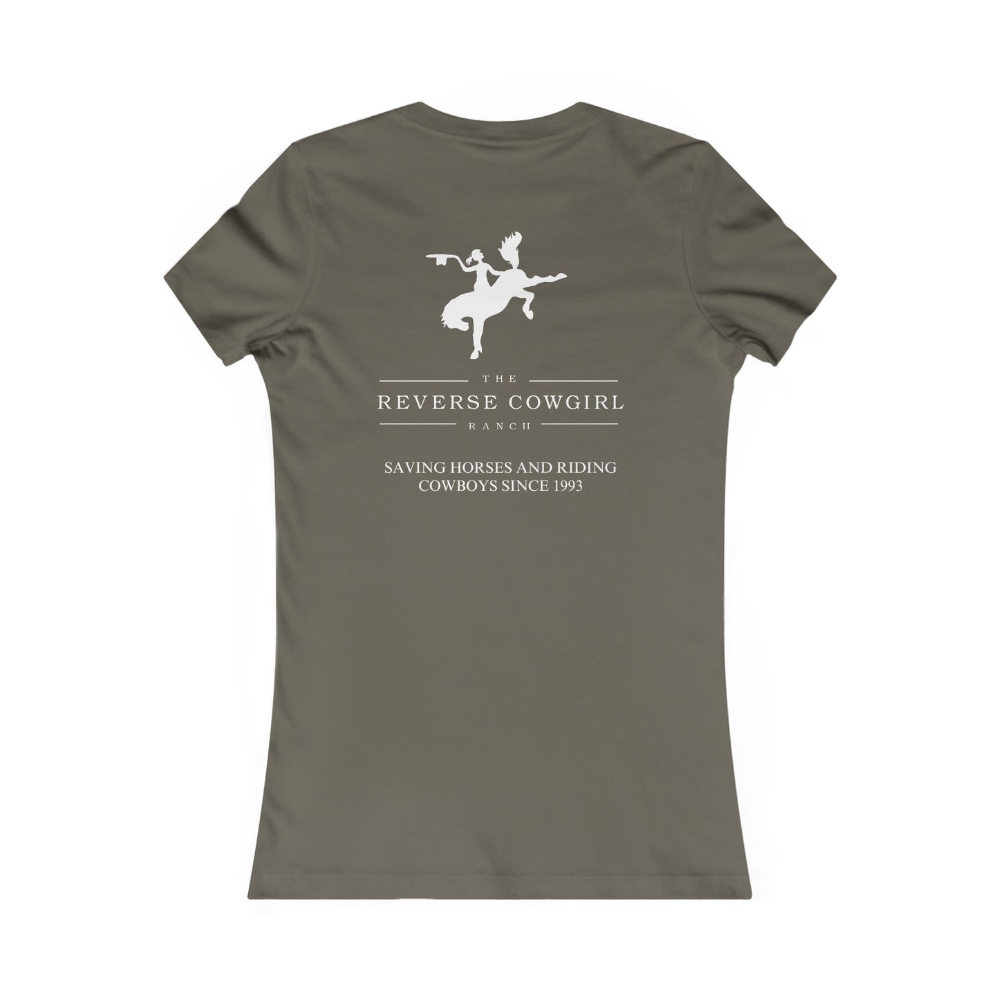 Reverse Cowgirl Ranch Women's Favorite Tee - Save A Horse