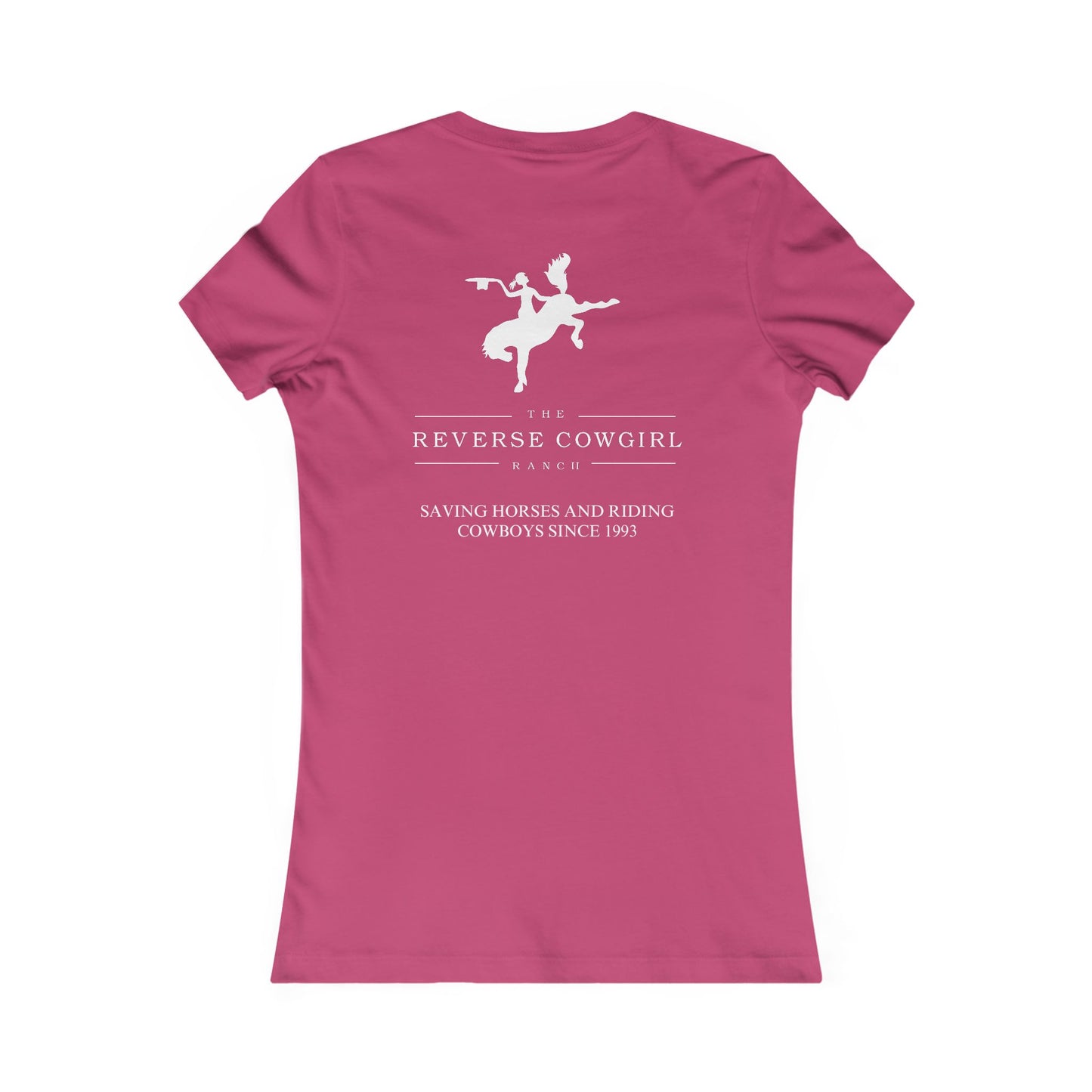 Reverse Cowgirl Ranch Women's Favorite Tee - Save A Horse