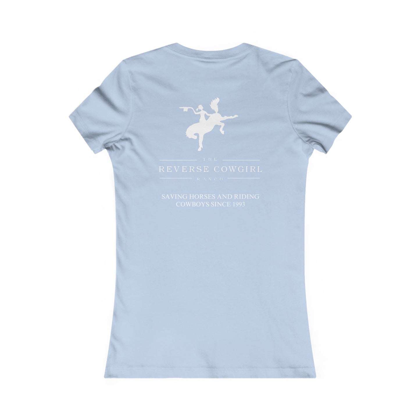 Reverse Cowgirl Ranch Women's Favorite Tee - Save A Horse