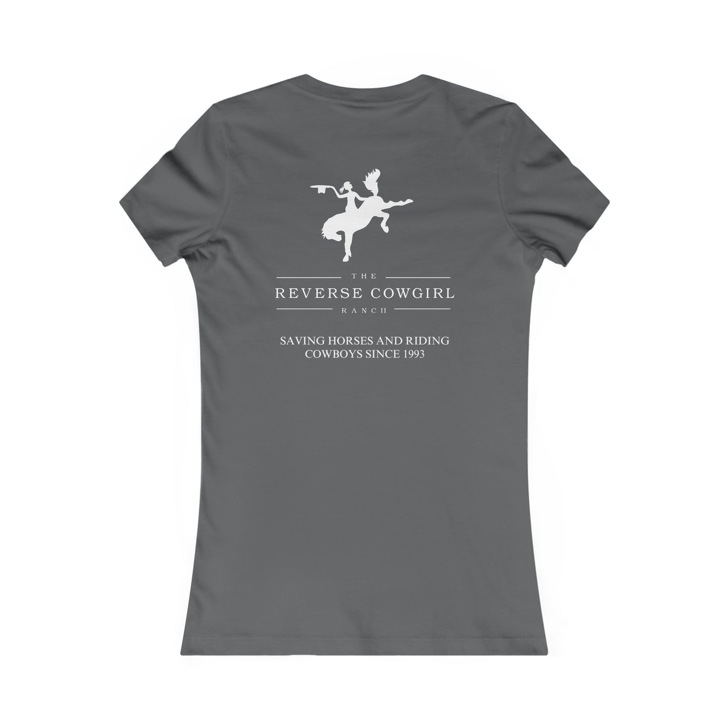 Reverse Cowgirl Ranch Women's Favorite Tee - Save A Horse