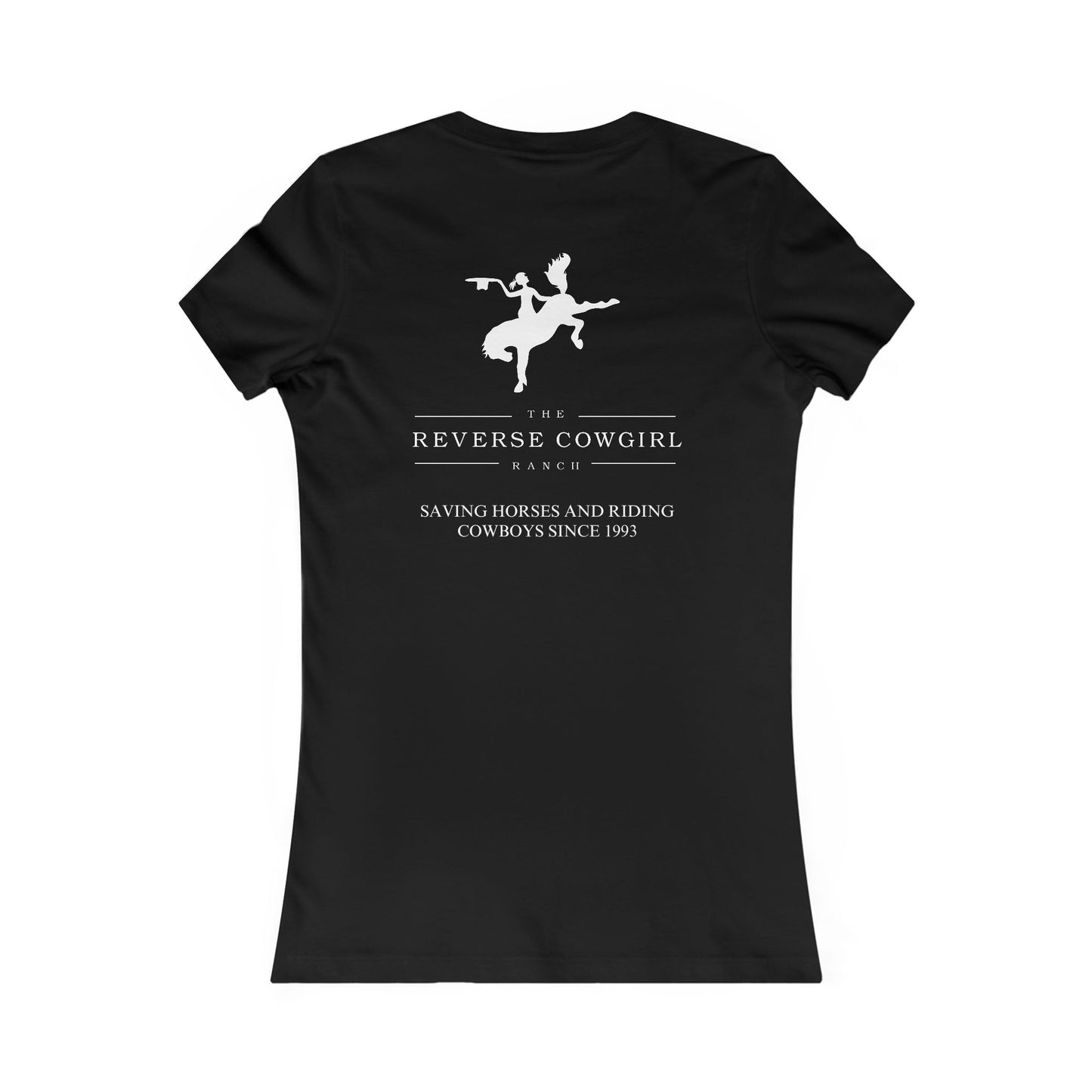 Reverse Cowgirl Ranch Women's Favorite Tee - Save A Horse