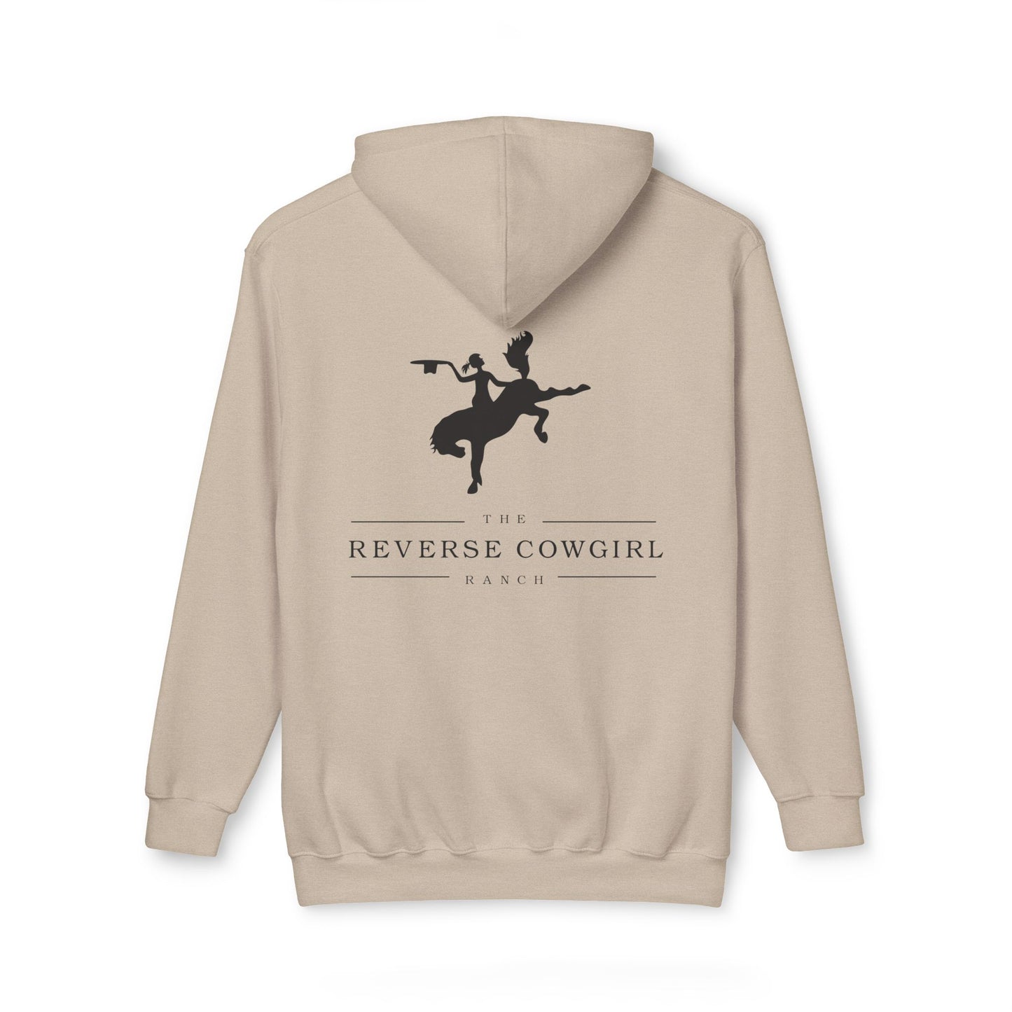 Unisex Reverse Cowgirl Hooded Premium Sweatshirt - Stylish and Comfortable