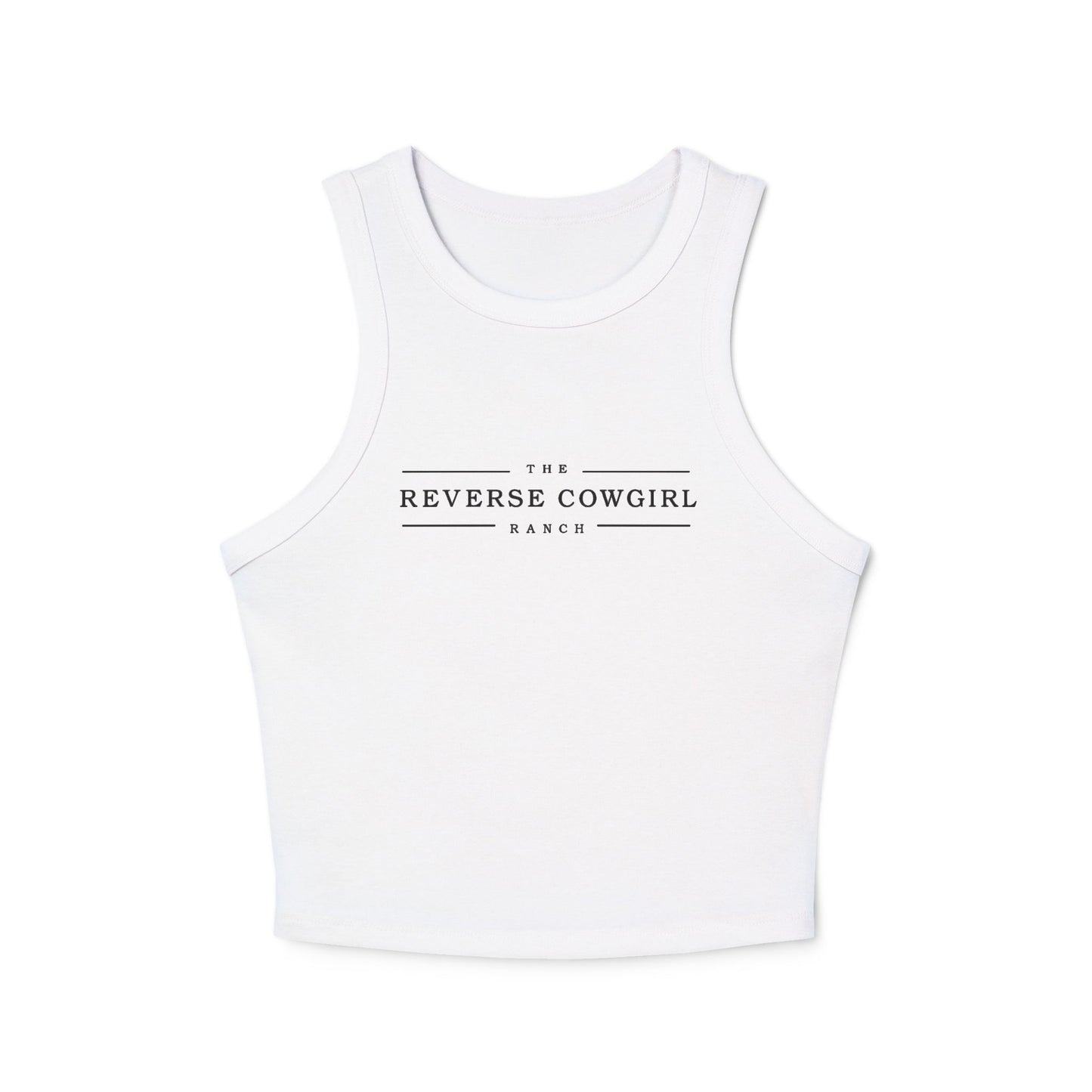 The Reverse Cowgirl Racer Tank Top - Women's Micro Rib Style