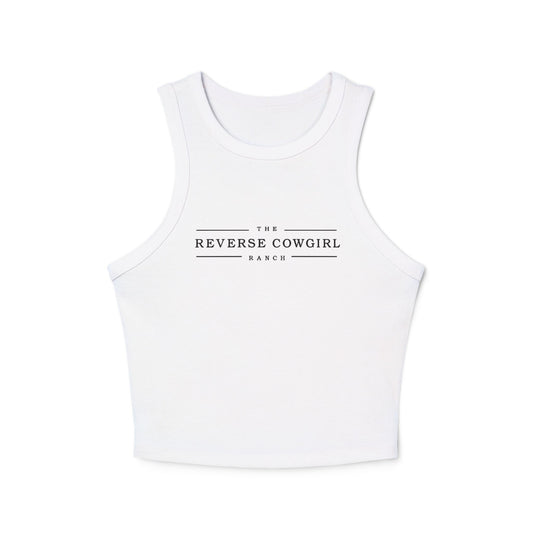 The Reverse Cowgirl Racer Tank Top - Women's Micro Rib Style