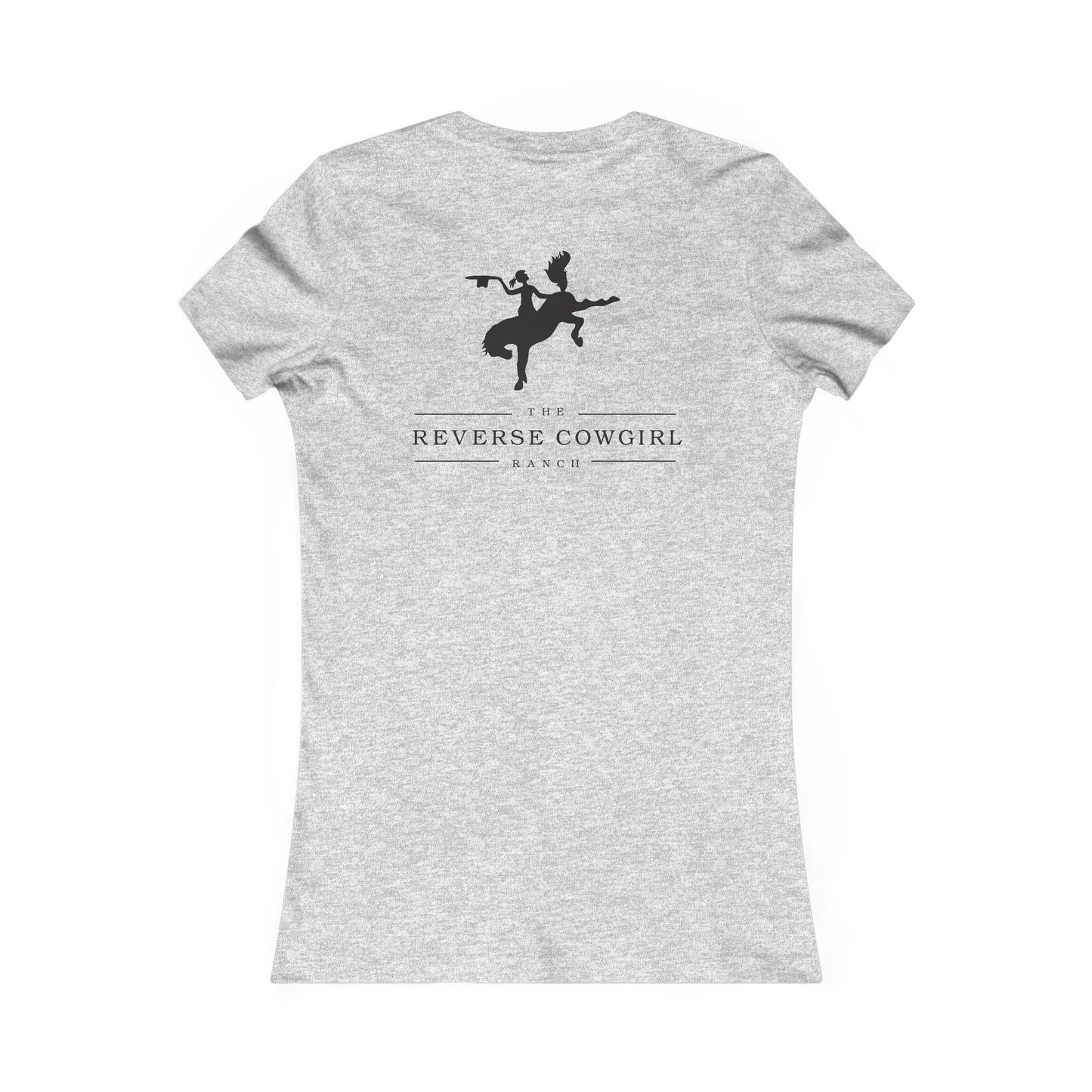 Reverse Cowgirl Graphic Tee for Women - Text Front