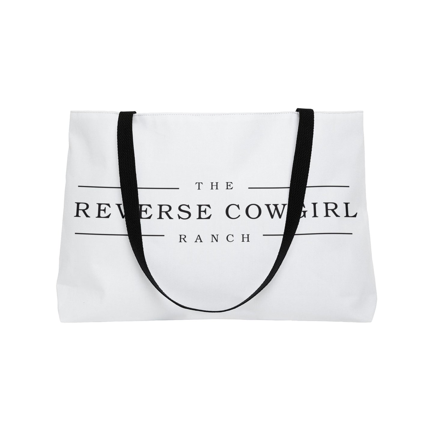 Stylish Reverse Cowgirl Weekender Tote Bag - Perfect for Travel & Outdoor Adventures