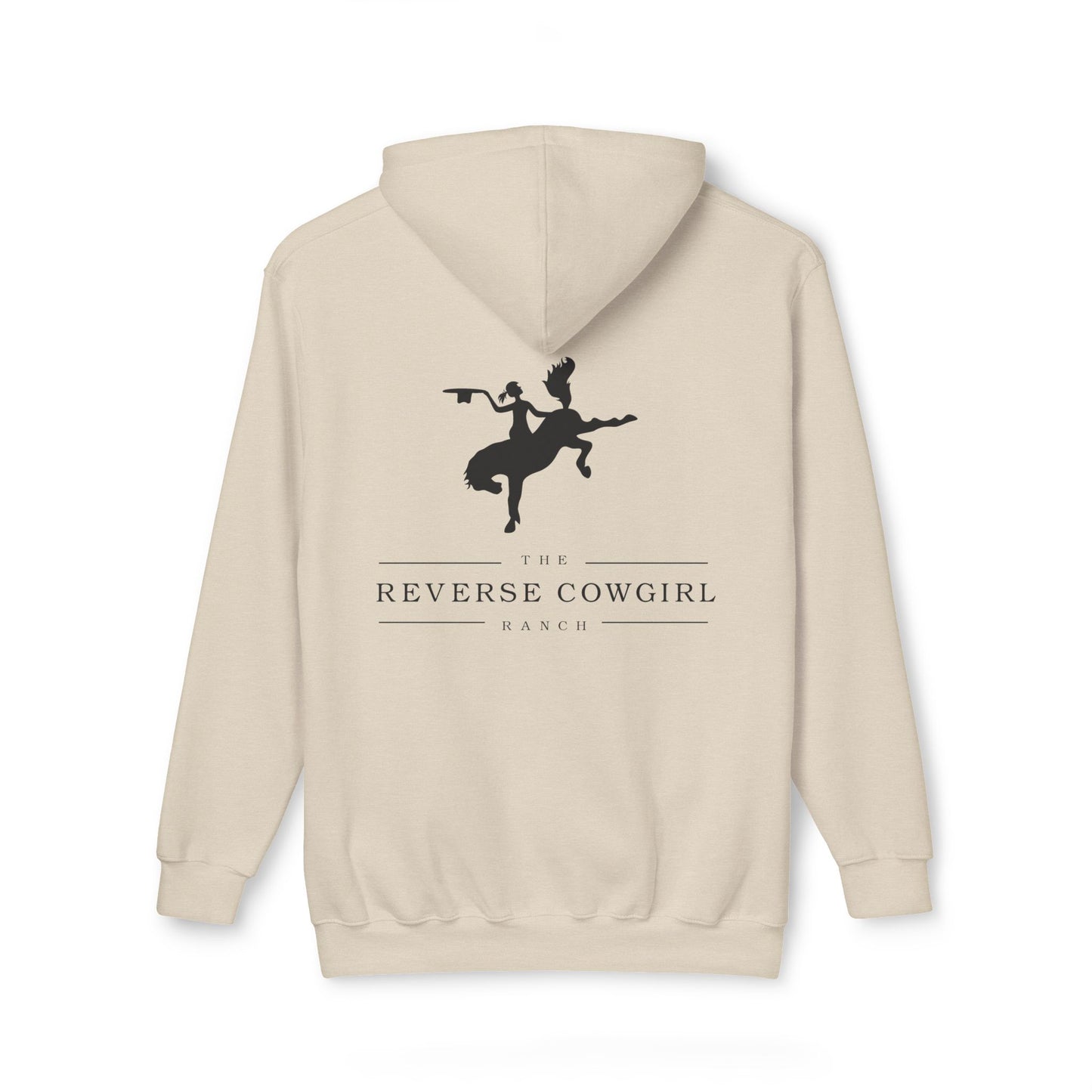 Unisex Reverse Cowgirl Hooded Premium Sweatshirt - Stylish and Comfortable