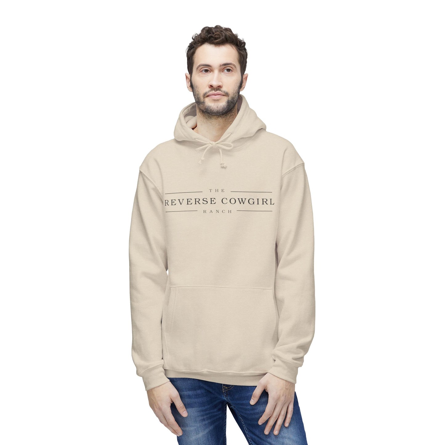 Unisex Reverse Cowgirl Hooded Premium Sweatshirt - Stylish and Comfortable