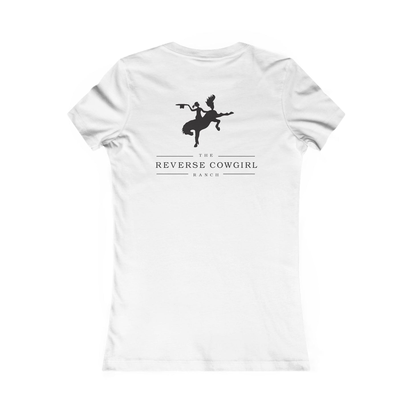 Reverse Cowgirl Graphic Tee for Women - Text Front