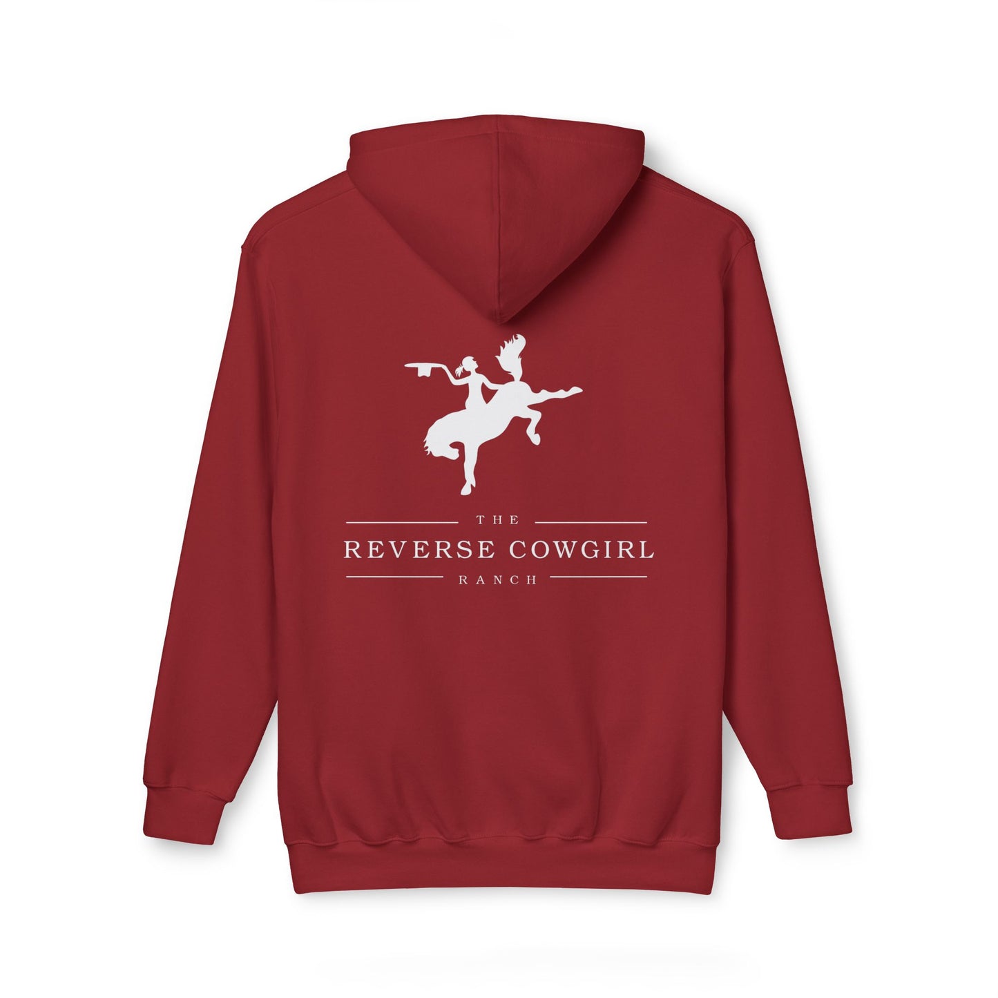 Reverse Cowgirl Ranch Unisex Hooded Premium Sweatshirt - Cozy Western Apparel