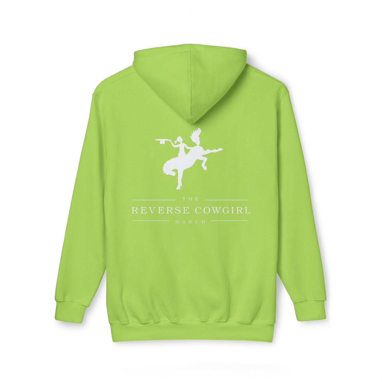 Reverse Cowgirl Ranch Unisex Hooded Premium Sweatshirt - Cozy Western Apparel