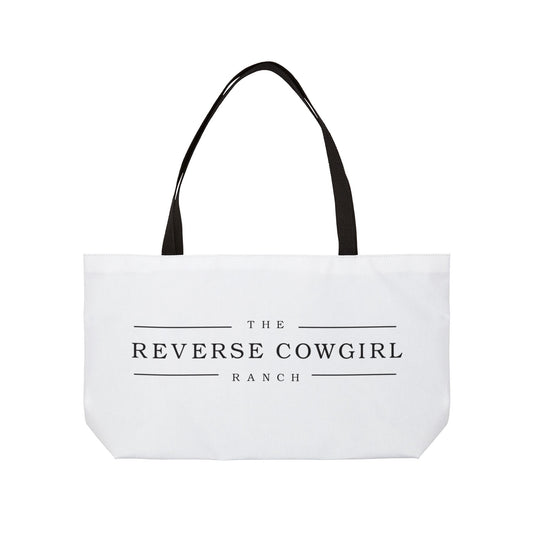 Stylish Reverse Cowgirl Weekender Tote Bag - Perfect for Travel & Outdoor Adventures