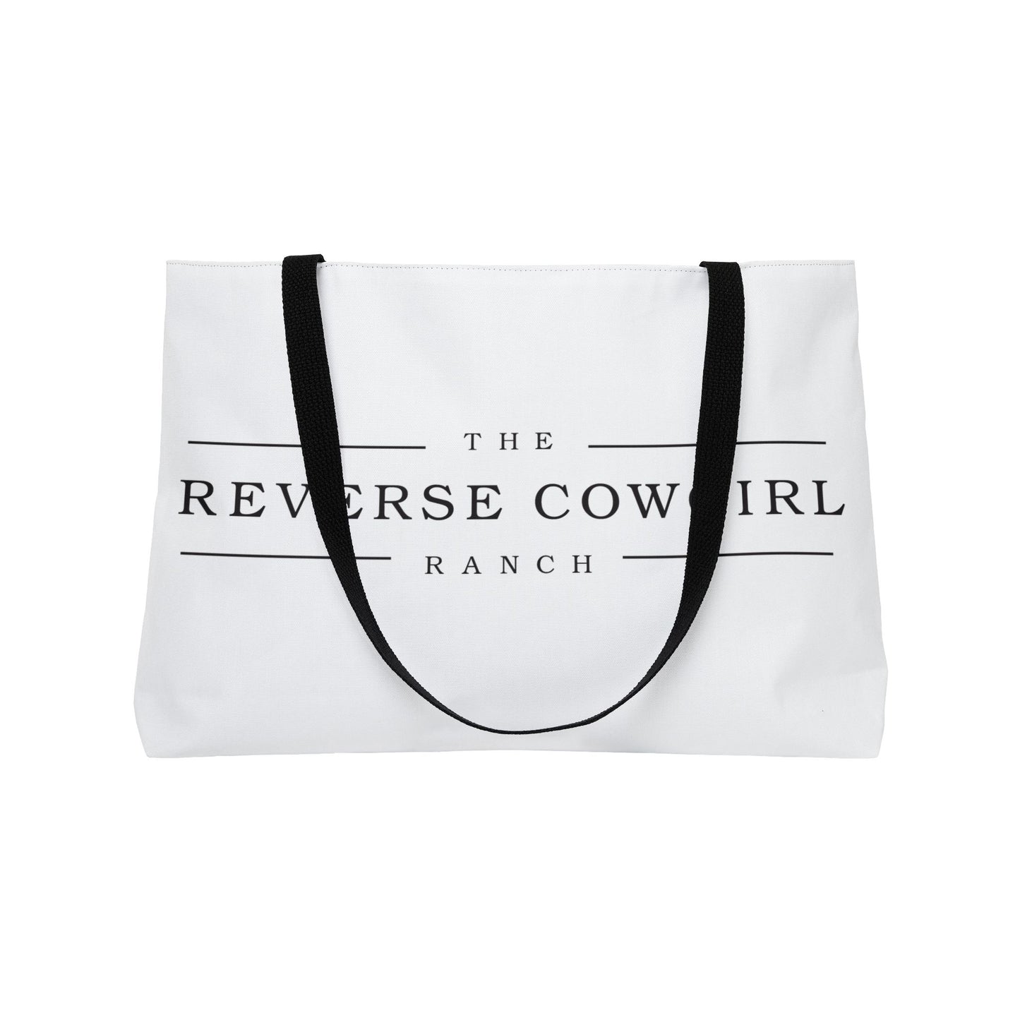 Stylish Reverse Cowgirl Weekender Tote Bag - Perfect for Travel & Outdoor Adventures