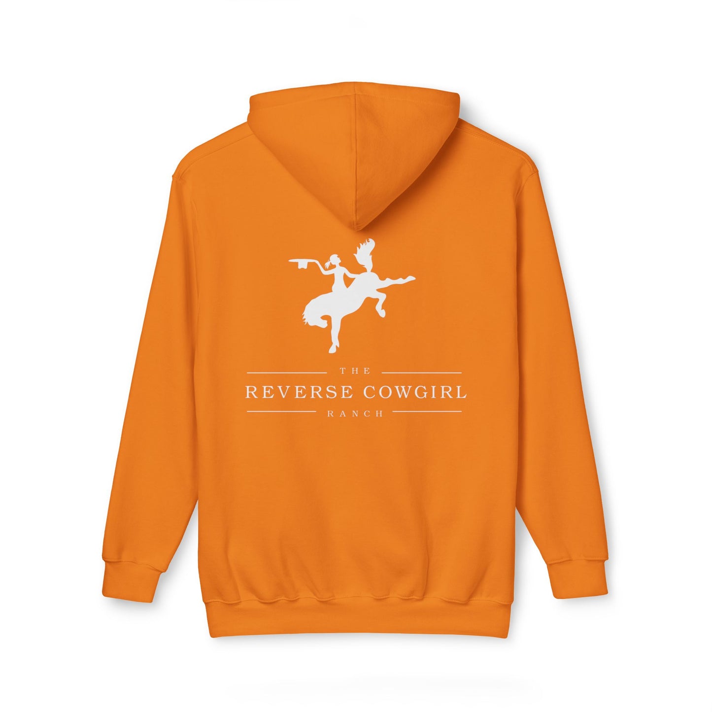 Reverse Cowgirl Ranch Unisex Hooded Premium Sweatshirt - Cozy Western Apparel