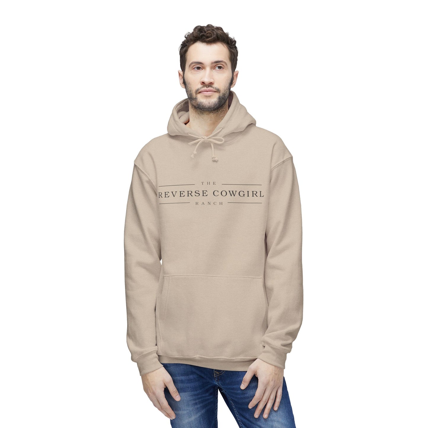 Unisex Reverse Cowgirl Hooded Premium Sweatshirt - Stylish and Comfortable